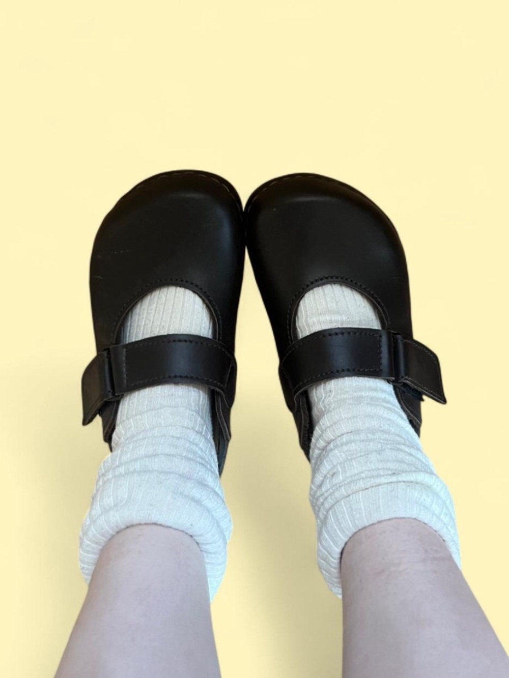 Birkenstock Black Mary Jane Leather Clogs